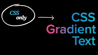 Pure CSS Gradient Text Animation Effects | Web Design Tutorial
