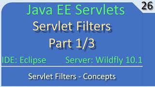 Servlet Filters Concept 1/3 | JavaEE Wildfly Servlet Tutorial #26