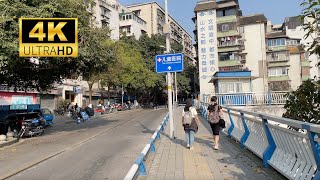 【4K CHONGQING】Walk from Lianglukou to Qixinggang, see the Yangtze River at the foot of the mountain