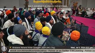 020 Bhai Jasjot Singh Jee Brisbane at Wed PM Brisbane July 2024 Annual Akhand Keertan Smaagama