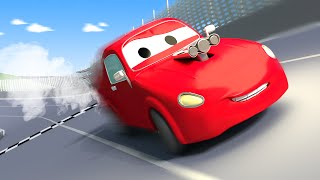 자동차 마을의 견인차 톰 🚗  경주차 제리 - 어린이를 위한 만화 Car City - Korean Animation Cartoons for Children