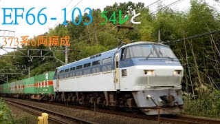 【EF66-103　54レ】と【373系6両】