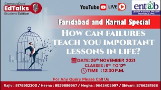 How can failures teach you important lessons in life | Karnal & Faridabad  | 26th Nov | 12:30 p.m.|