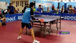 Semi-Final: Kou Lei (WR #20) vs Zheng Pu (2594) at ICC-Joola Open, Spring 2019.