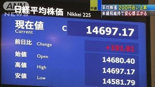 東証株価200円近く↑　貿易赤字は14カ月連続（13/09/19）