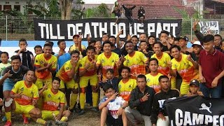 Aksi Ultras Black Panther   Suporter Persekam Metro FC Kabupaten Malang