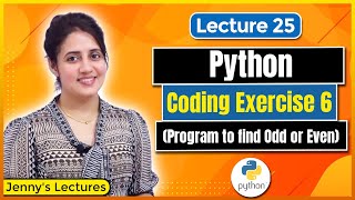 Coding Exercise for Beginners in Python | Exercise 6| Python for Beginners #lec25