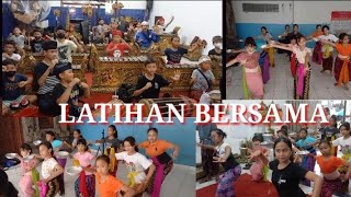 Latihan bersama Penabuh dan Penari skhaa Gita Swara Paramartha 17 Februari 2023