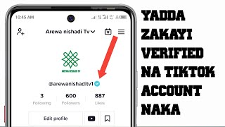 yadda zakayi verified na TikTok account naka