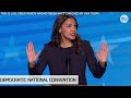 full speech rep. aoc speaks at 2024 dnc usa today