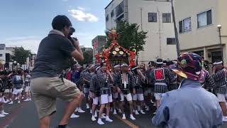 桐生八木節まつり　神輿町内巡行１４（本町三丁目 ＞ 本町二丁目）令和5年8月5日