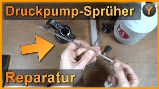 Reinigung und Instandsetzung eines günstigen Druckpump-Sprühers