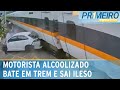 Flagra registra motorista colidindo com trem em alta velocidade | Primeiro Impacto (29/08/23)