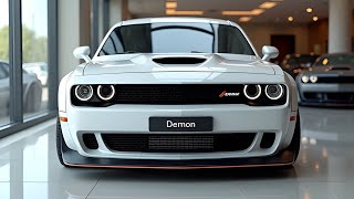 White Beast Unleashed: Dodge Challenger SRT Demon Engine \u0026 Interior Review\