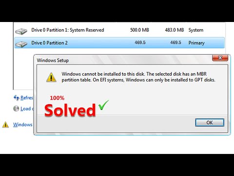 Windows cannot be installed to this disk | Windows can only be installed to GPT disk | MBR partition