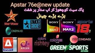 Apstar 76e@.  📡 new update news channel list. new channel add..09/01/2025