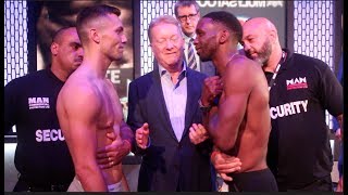 MOCKS THE HAMMERS AGAIN!! ASINIA BYFIELD v SAM McNESS  - OFFICIAL WEIGH IN \u0026 HEAD TO HEAD