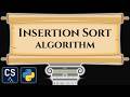 Insertion Sort Algorithm Visualization | Step by Step Python Code Animation