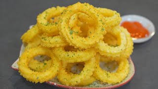 Easy Potato Recipe ! How to Make Potato Rings with Used Bottles ! Easy and Delicious