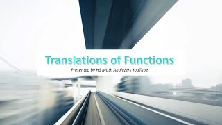 Translations of Functions