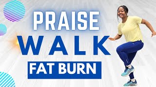 20-minute Praise and Worship Cardio Indoor Walking Workout for Weight Loss (Fat Burn)