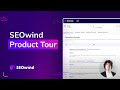 SEOwind Product Tour - how to create content briefs for SEO