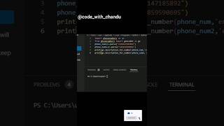 How to track phone number using python 🐍.. #pythonprogramming #python #shorts #viral #like