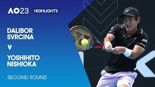 Dalibor Svrcina v Yoshihito Nishioka Highlights | Australian Open 2023 Second Round