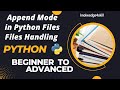 5.4 File Append Mode | Python Files Operation | Python File Handling | knowledge4skill