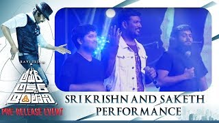 Singers Sri Krishna & Saketh Performance @ Amar Akbar Anthony Pre Release Event