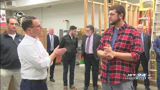 Shapiro visits local plumbers training center, expanding Pennsylvania's workforce