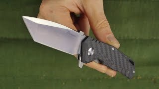 HX Outdoors ZD-005B - Well Made Carbon Fiber / Titanium Tanto Folder