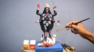 Small Kali murti making part 3 | kali thakur painting | murti making