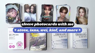 ☼ sleeve photocards with me ☀︎ ateez, izna, wei, kiof, and more ☼