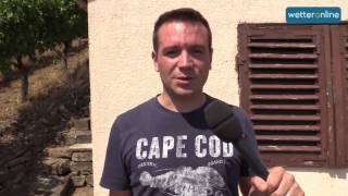 wetteronline.de: Wetterreporter im glutheißen Weinberg (07.08.2015)