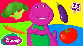 Yes Yes Vegetable Song + More Sing Along Songs for Kids | Barney the Dinosaur | 9 Story Kids