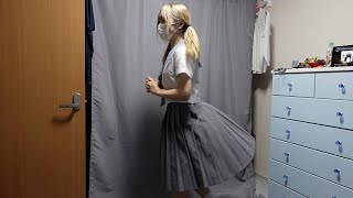 制服着用モデル　撮影風景　22/09/1-⑧　セーラー服