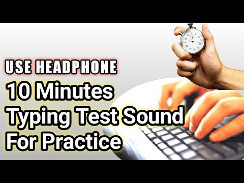 10 Minutes Timer | Typing Speed Test Sound For Practice , - YouTube