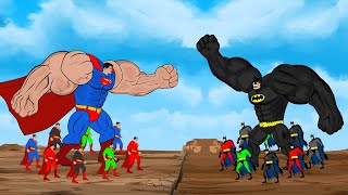 Evolution of SUPERMAN vs Evolution of BATMAN [2023] | SUPER HEROES MOVIE ANIMATI