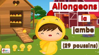 Allongeons la jambe ⒹⒺⓋⒶ Les belles comptines des maternelles pour compter - Apprendre avec paroles