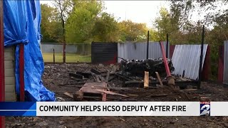Community helps HCSO deputy after fire
