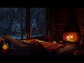 🔴 10 hours to feel the winter wonderland comfortable fireplace sound enchanting cabin views