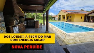 CASA EM 2 LOTES COM UMA MARAVILHOSA ÁREA DE LAZER, 7 QUARTOS, À 450M DO MAR - Peruíbe SP Litoral Sul