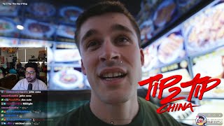Peterpark reacts to Ludwig & Micheal tip to tip china day 0