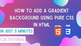 CSS Gradients and repeating gradients | Linear-Gradient - CSS3 tutorial