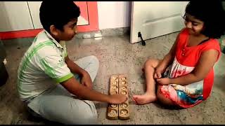 Aliguli mane game I ಅಳಿ ಗಳಿ ಮನೆ ಆಟ I ಚೆನ್ನೆ ಮಣೆ I Traditional Game