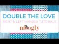 How to Crochet: Double the Love Baby Blanket (Left Handed)