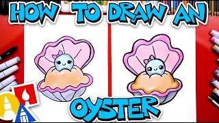 How To Draw A Cute Oyster And Pearl
