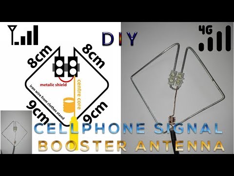 DIY 2G 3G 4G cellphone signal booster antenna DIY 2G 3G 4G cellphone signal booster antenna
