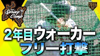 【春季キャンプ】2年目ウォーカー フリー打撃【巨人】